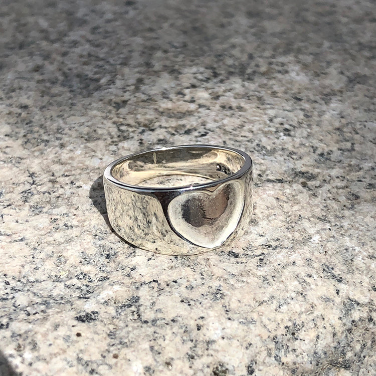 Anillo Corazón de Plata