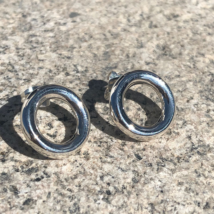 Aretes Círculo de Plata
