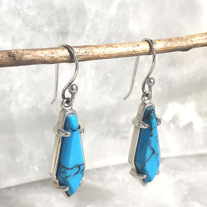 Aretes de plata con piedra