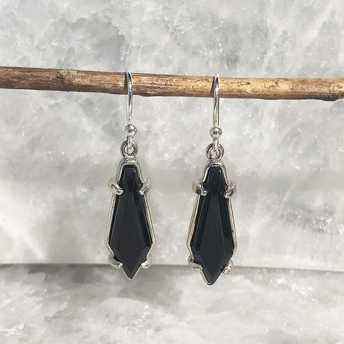 aretes con obsidiana