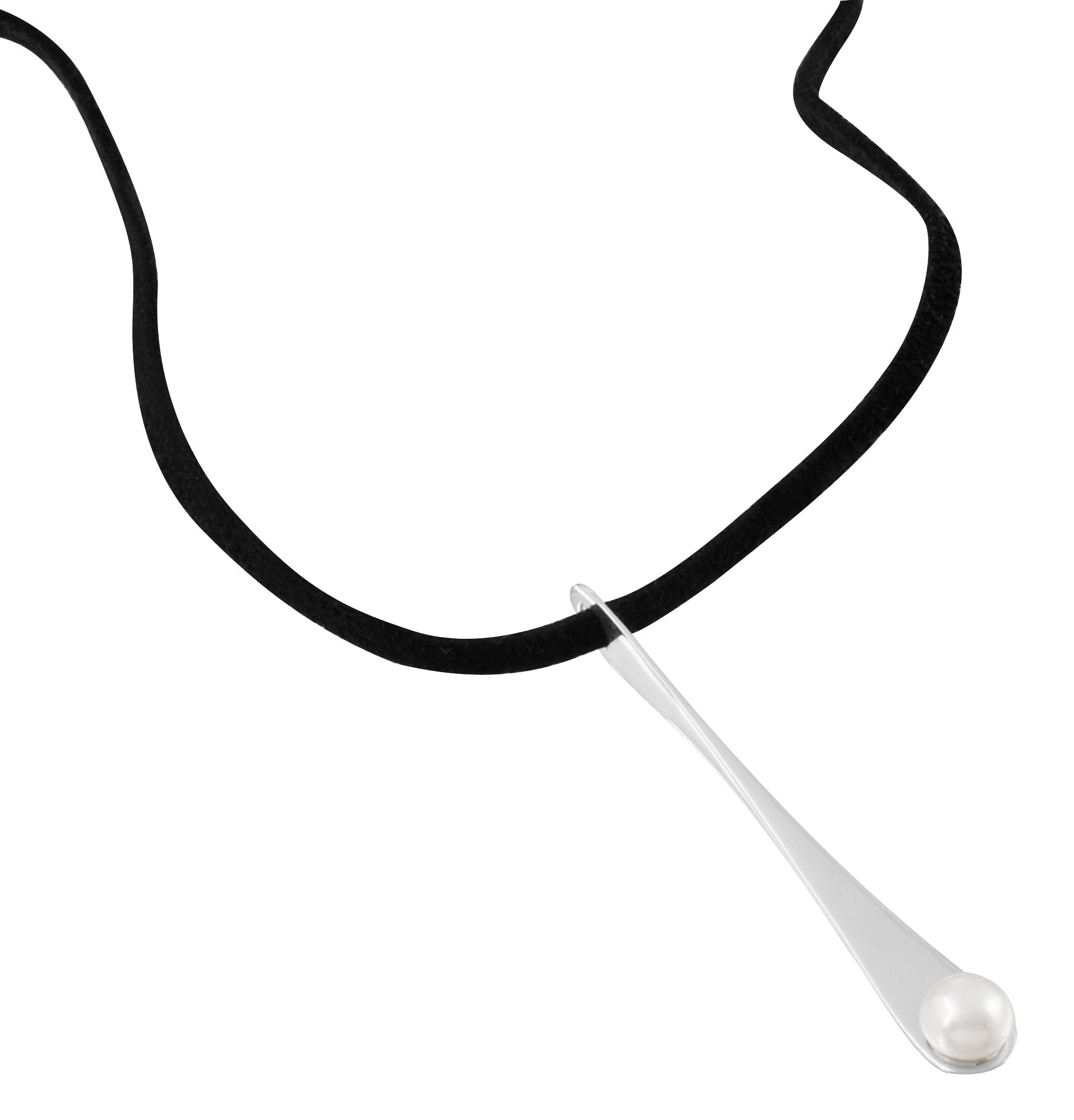 dije de plata con perla