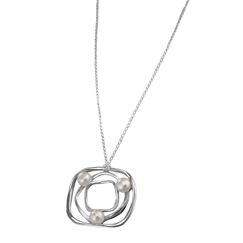 DIJE DE PLATA CON PERLA