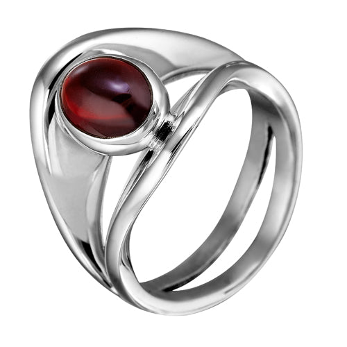 anillo de plata con piedra