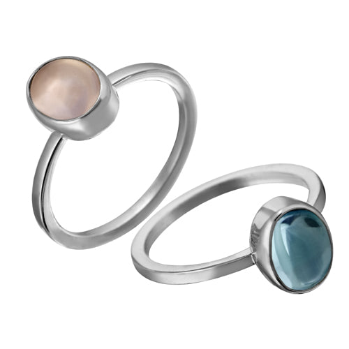 anillo de plata con piedra