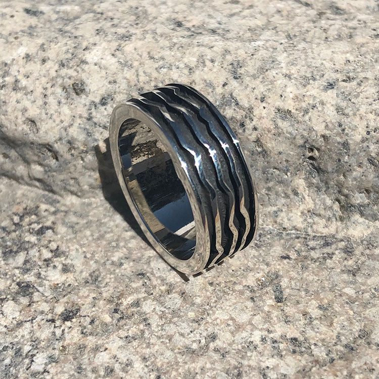 Anillos Líneas de Plata