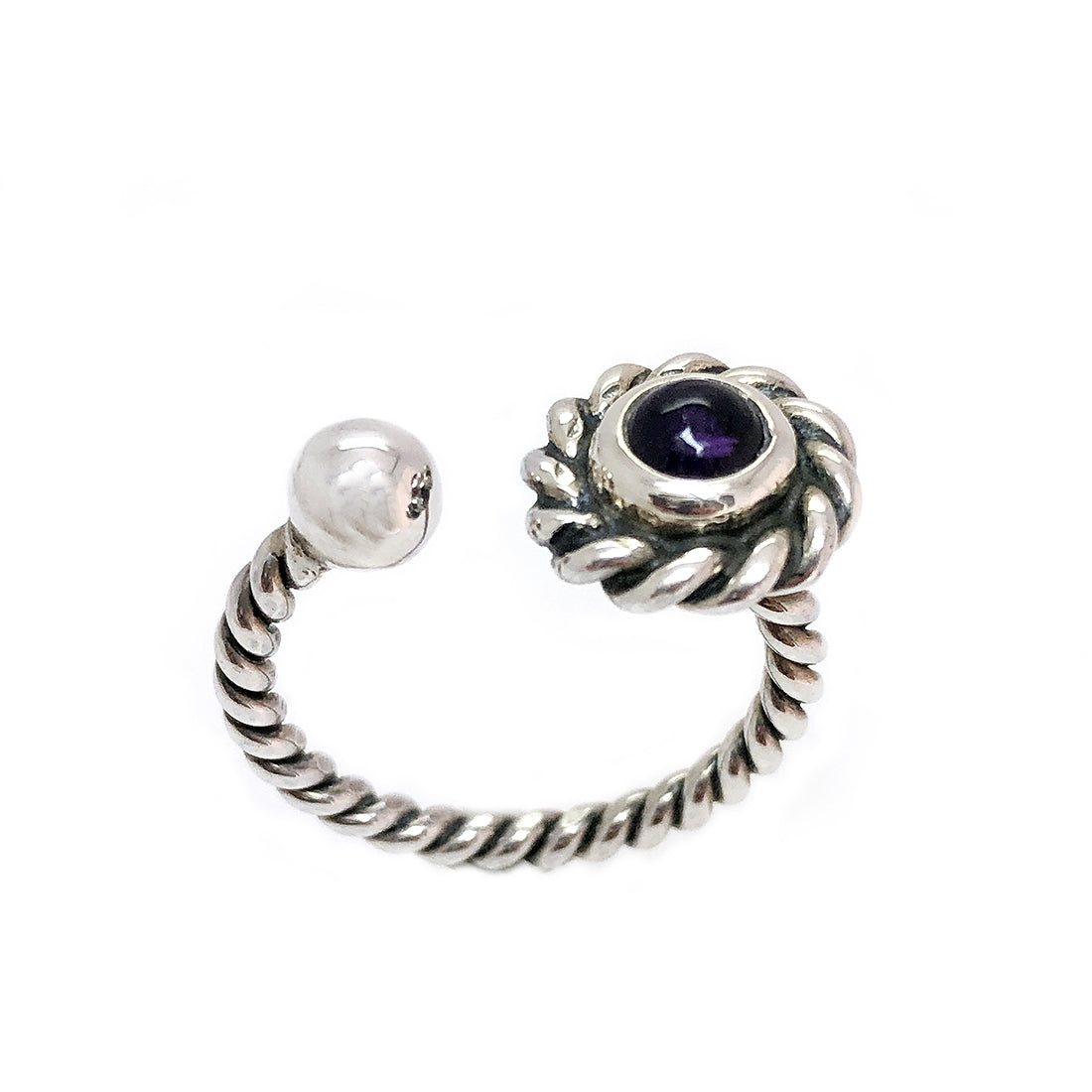 Anillo de plata con piedra