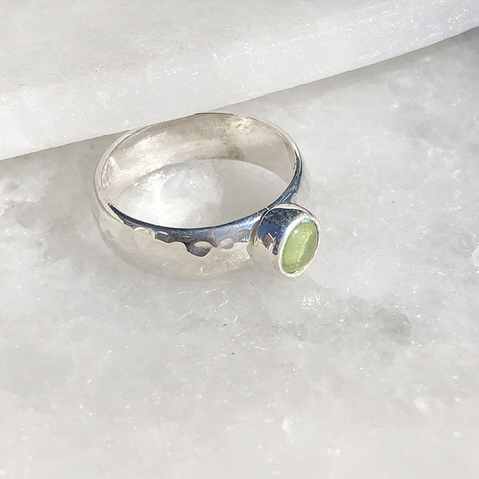 Anillos de plata martillados