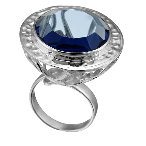 anillo de plata con circonia