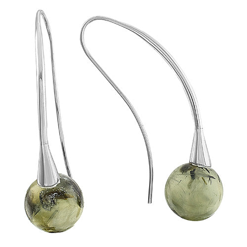 ARETES DE PLATA CON PIEDRA