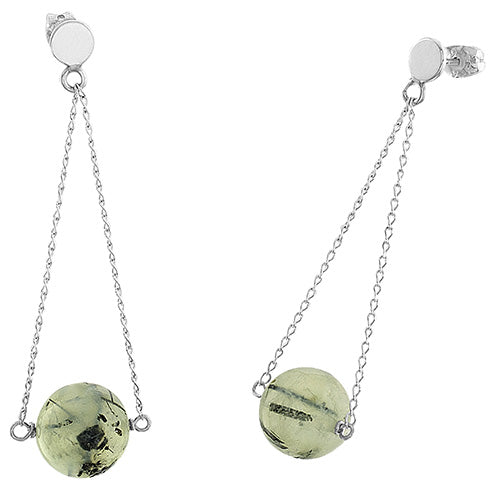 ARETES DE PLATA CON PIEDRA