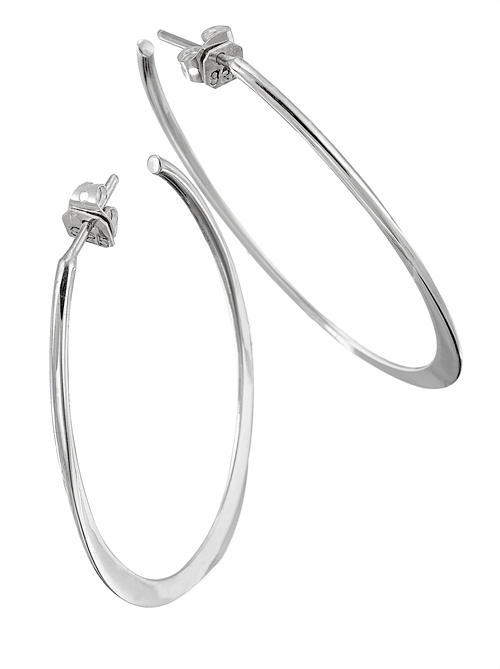 ARRACADAS PLANAS DE PLATA