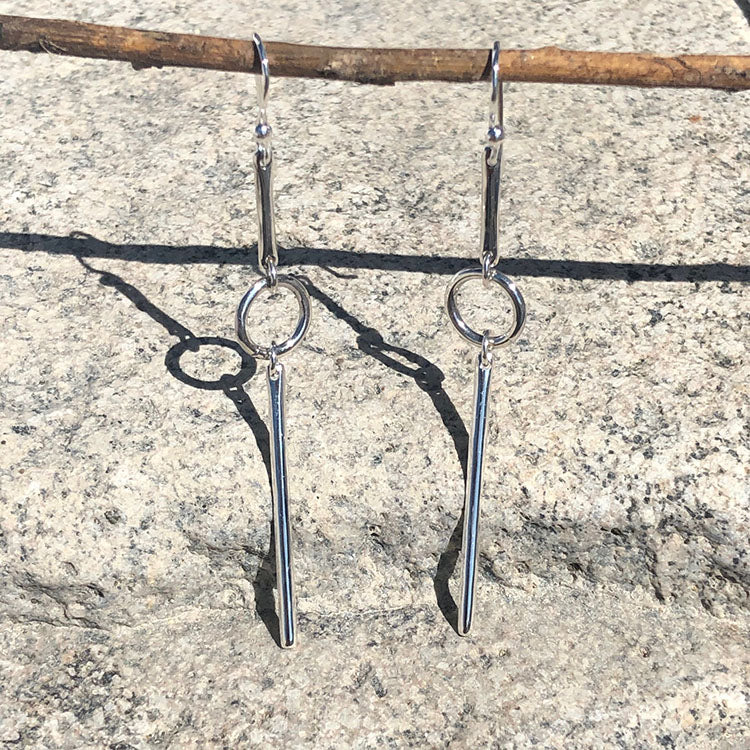 Aretes Largos con Arillo