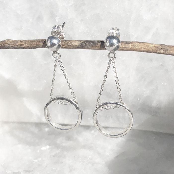 Aretes de plata