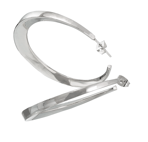 ARRACADAS DE PLATA LISA LUMEN