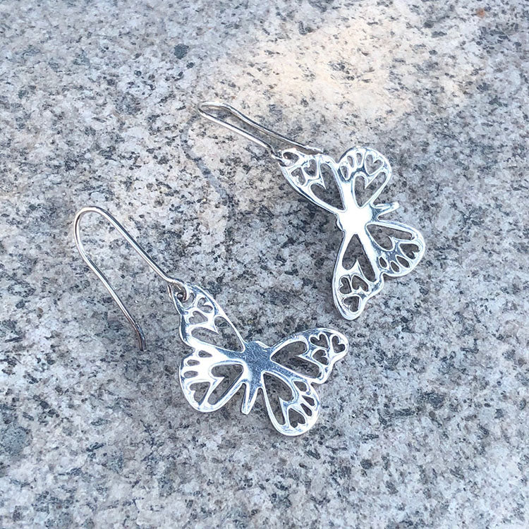 Aretes Mariposa de Plata