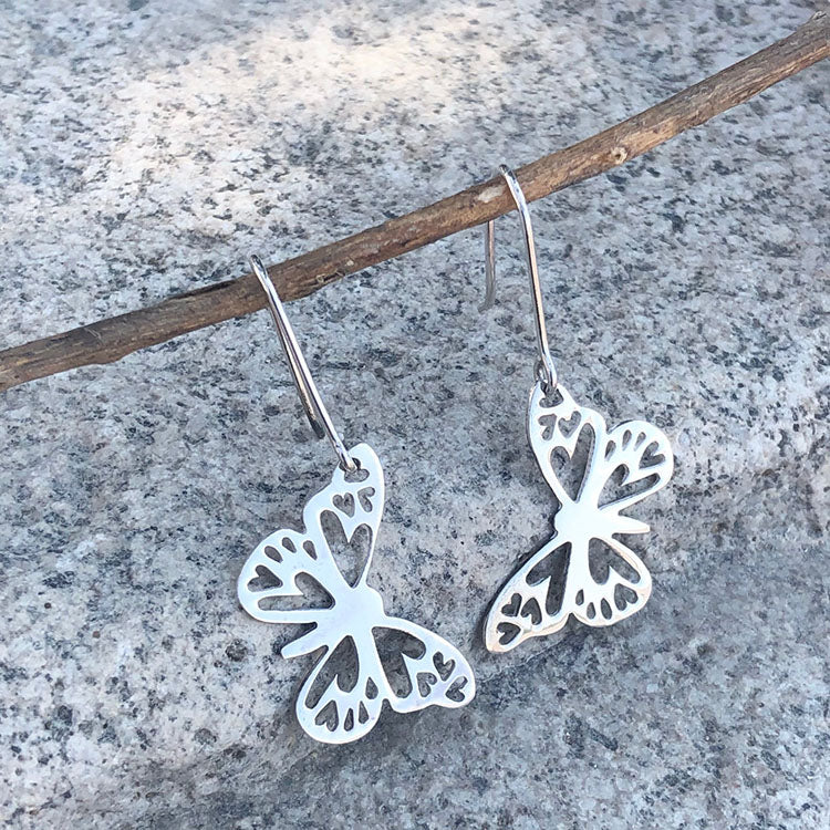 Aretes Mariposa de Plata