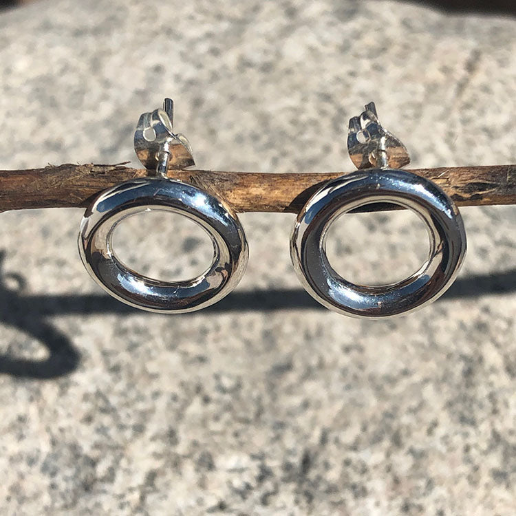 Aretes Círculo de Plata