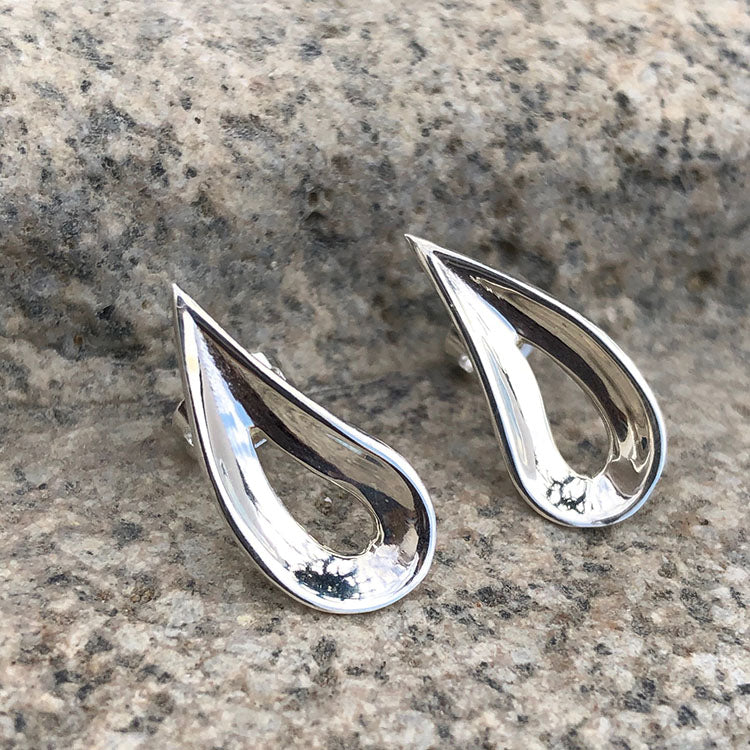 Aretes Yin y Yang de Plata
