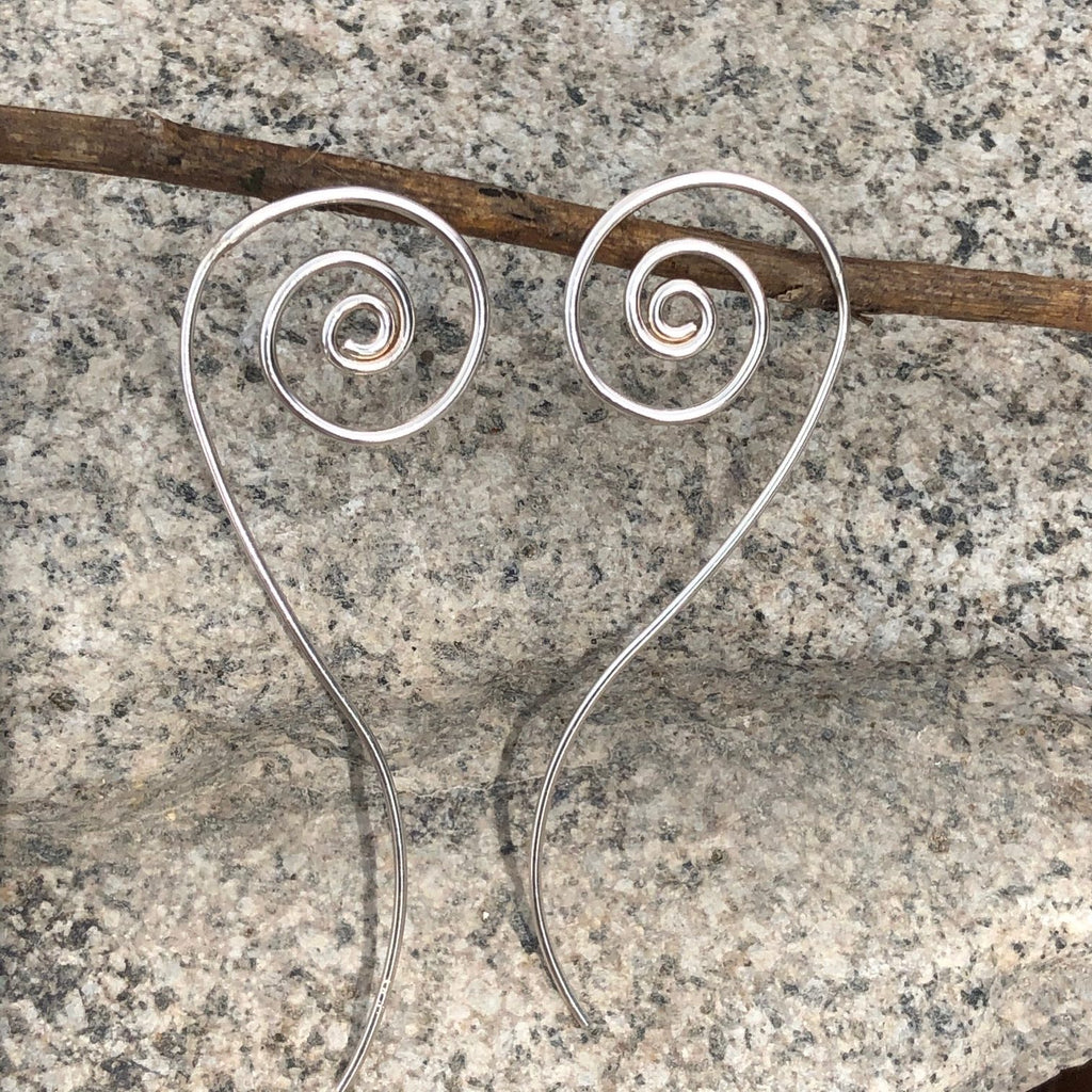 Aretes Remolino de Plata