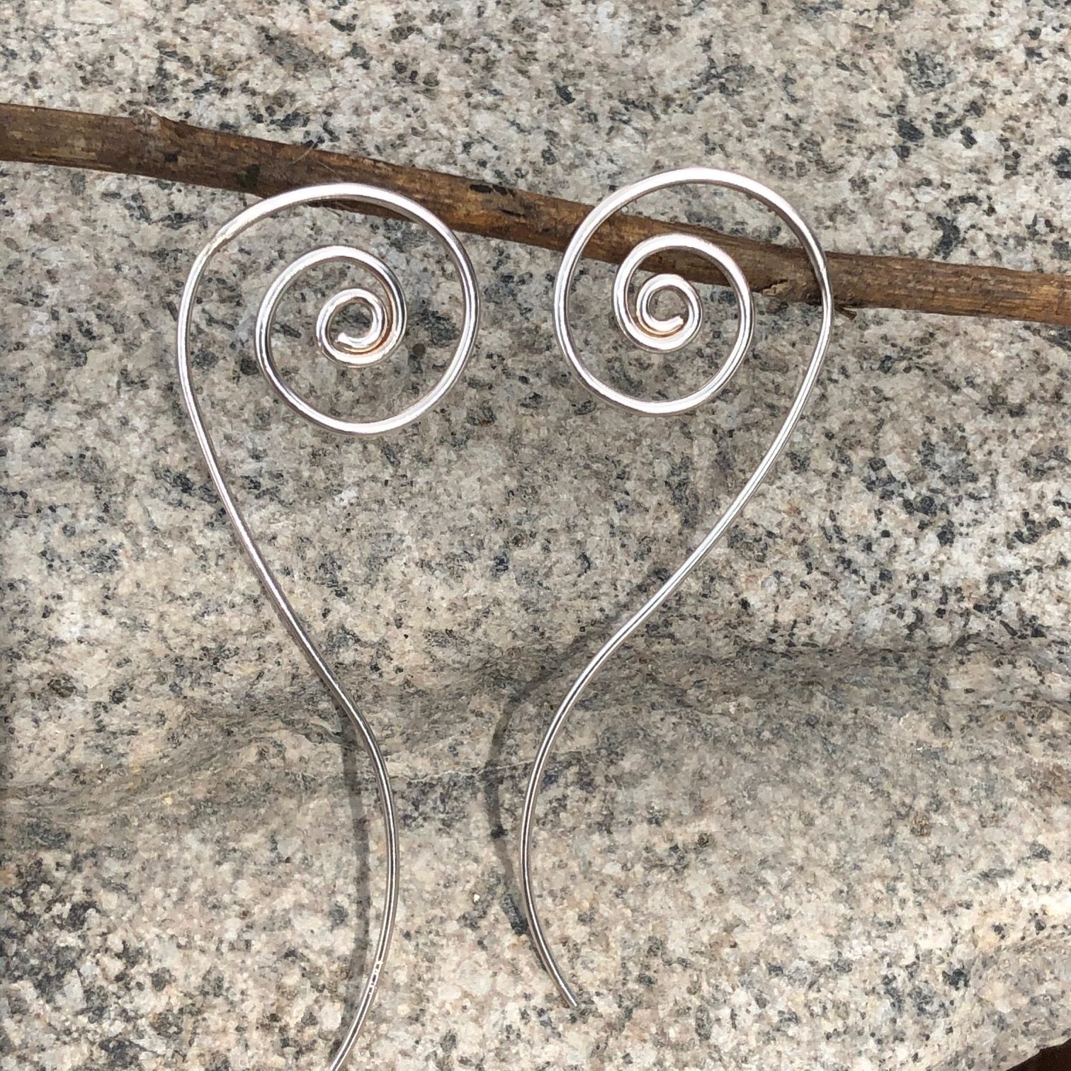 Aretes Remolino de Plata