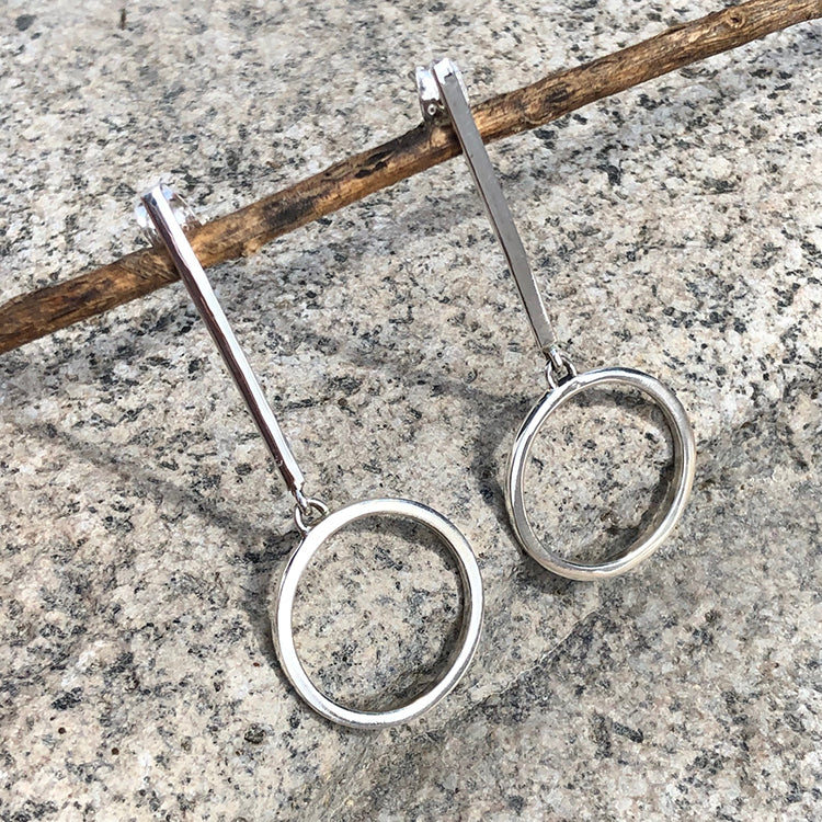 Aretes Largos de Plata