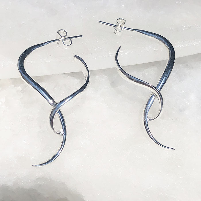 Aretes de plata