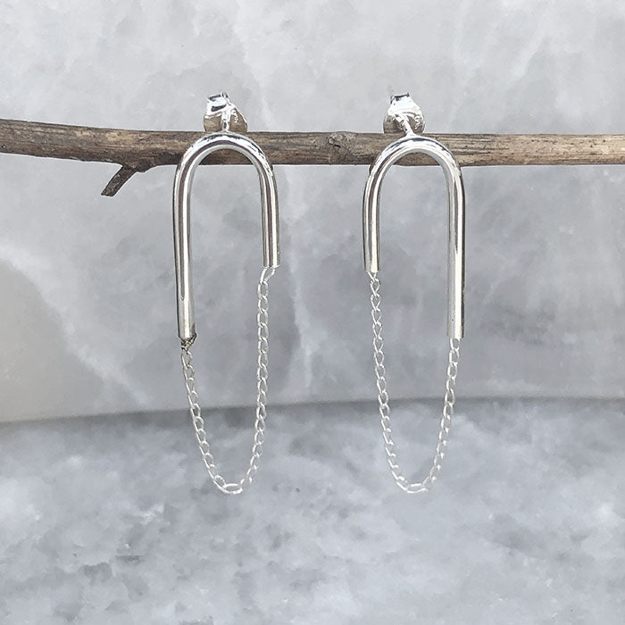 Aretes de plata ley .925