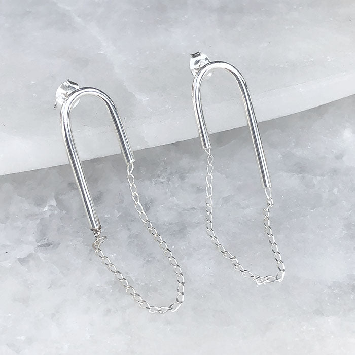 Aretes de plata
