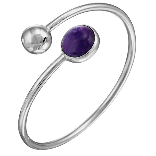 BRAZALETE DE PLATA CON PIEDRA