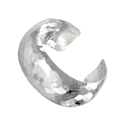 brazalete de plata martillada