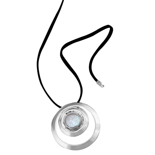 DIJE DE PLATA CON MADRE PERLA