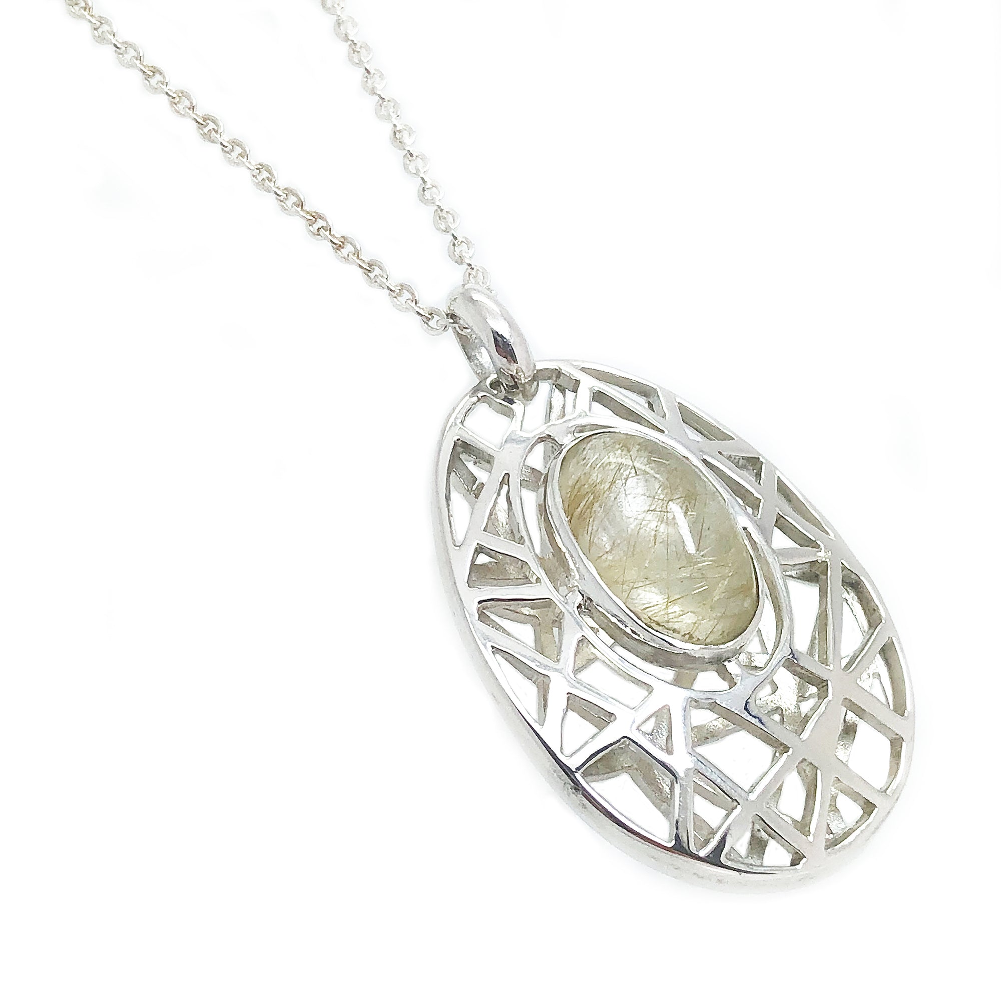 Dije de plata con piedra