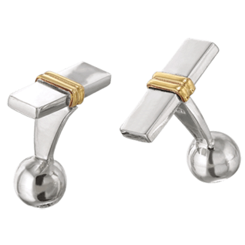 mancuernillas de plata