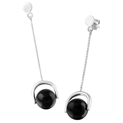 ARETES DE PLATA CON PIEDRA